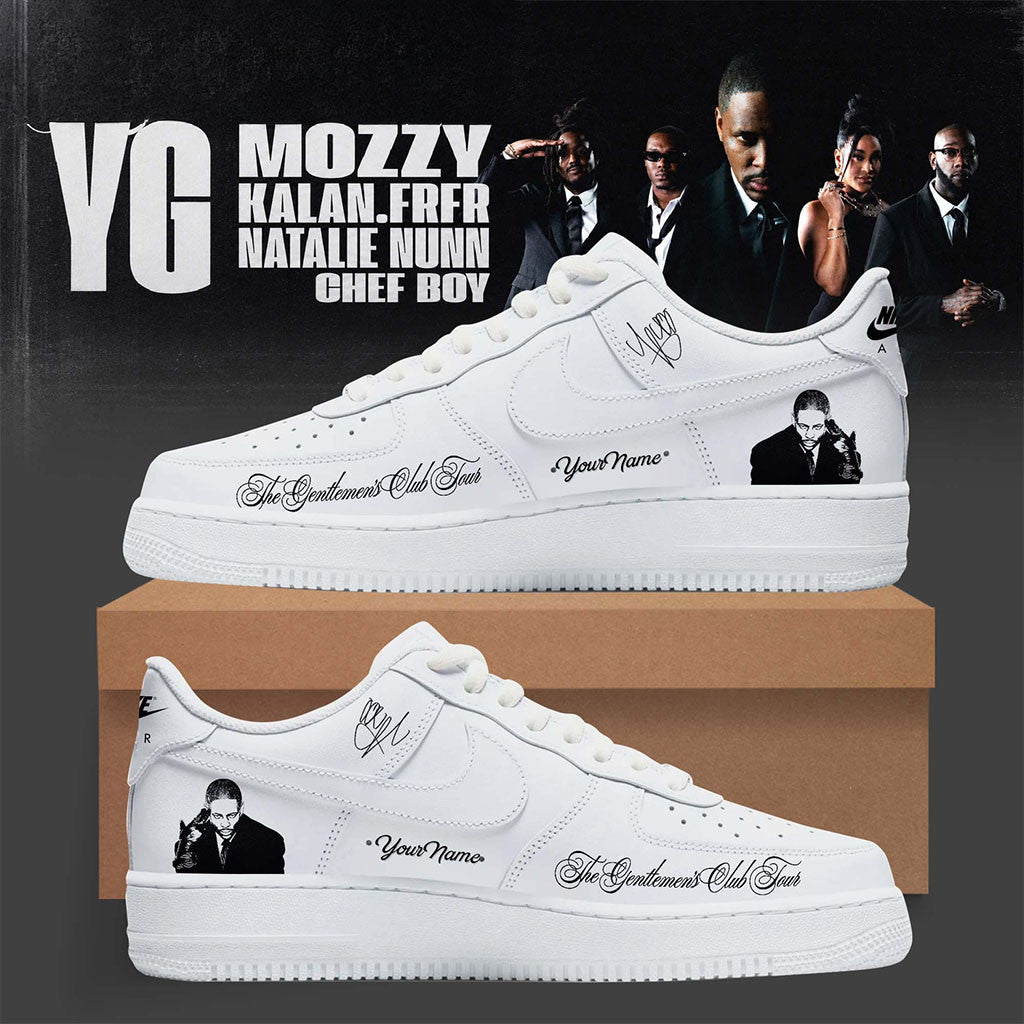 Personalized YG The Gentlemen's Club Tour 2026 Shoes Sneakers YG Merch Hip Hop Lover Gifts - Merchluma