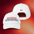 Tucker Carlson Merch 2026 AIPAC Gets What It Wants Baseball Hat White Embroidered Cap - Merchluma