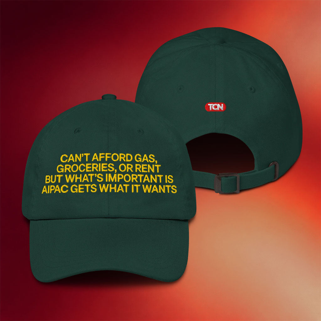 Tucker Carlson Merch 2026 AIPAC Gets What It Wants Embroidered Hat Gift For Brothers - Merchluma
