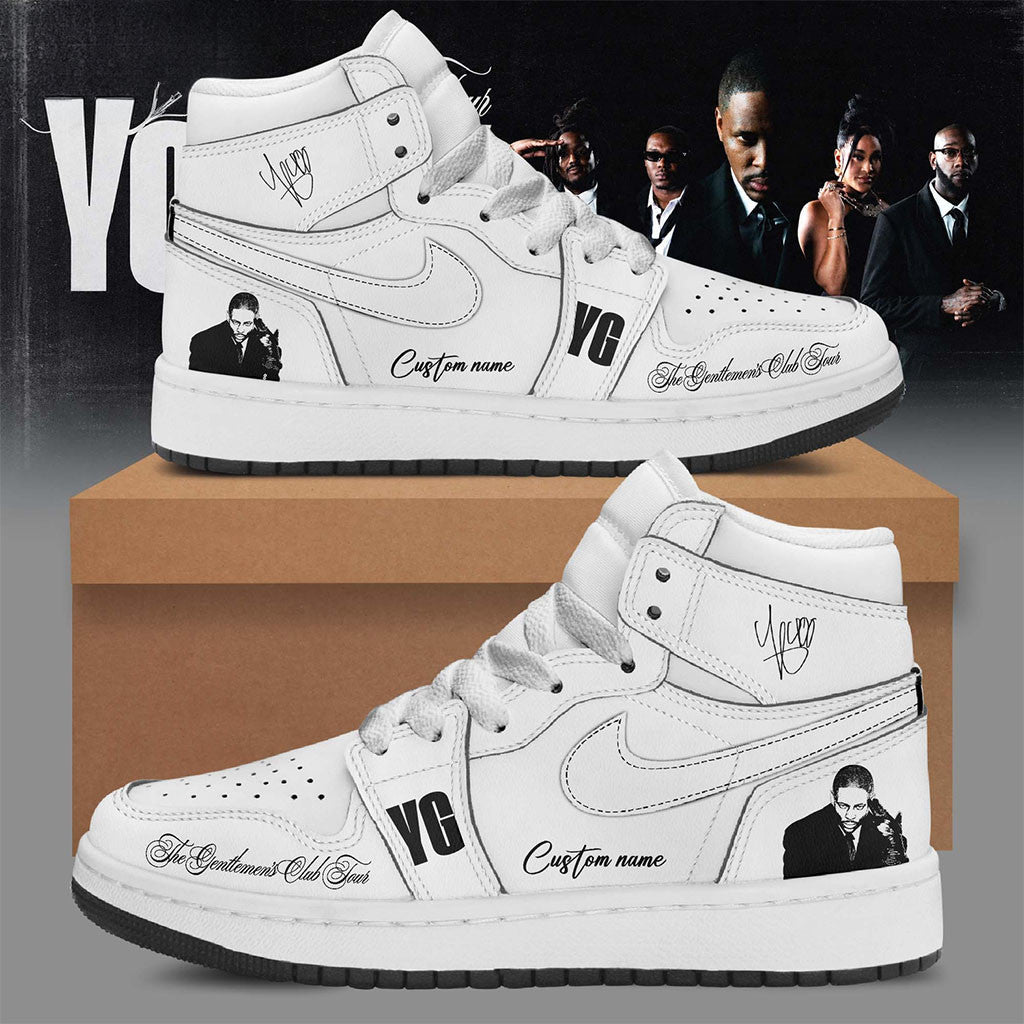 Personalized YG The Gentlemen's Club Tour 2026 Sneakers YG Merch Best Gift For Rapper Fans - Merchluma