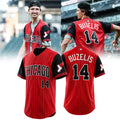 Matas Buzelis 14 Chicago White Sox Red Pinstripe Baseball Jersey White Sox Merch Gift For Fans - Merchluma