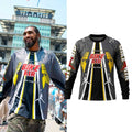 Obi Toppin At Indianapolis Motor Speedway Jordan X Nigel Sylvester BMX Long Sleeve Jersey - Merchluma
