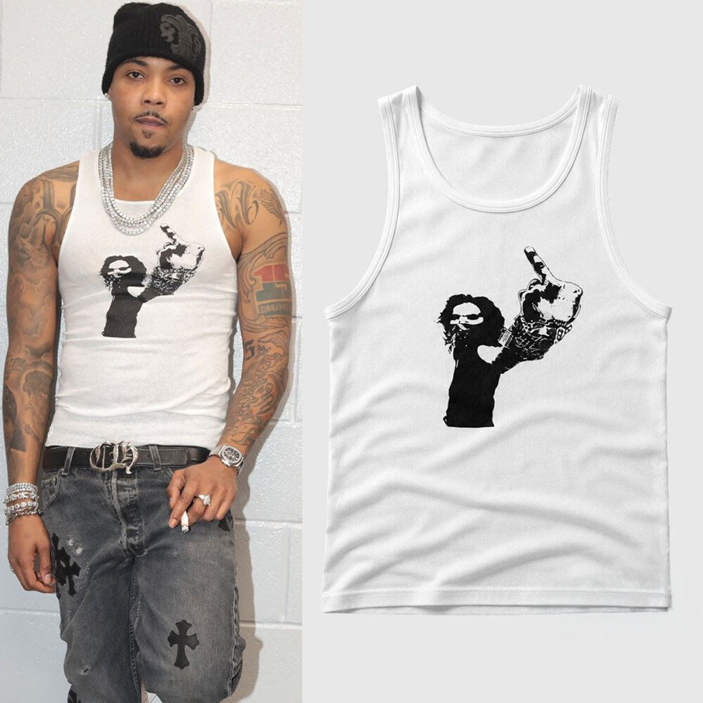 G Herbo Chrome Hearts Ribbed Richard Stark Tank Top Best Gift For Dudes - Merchluma