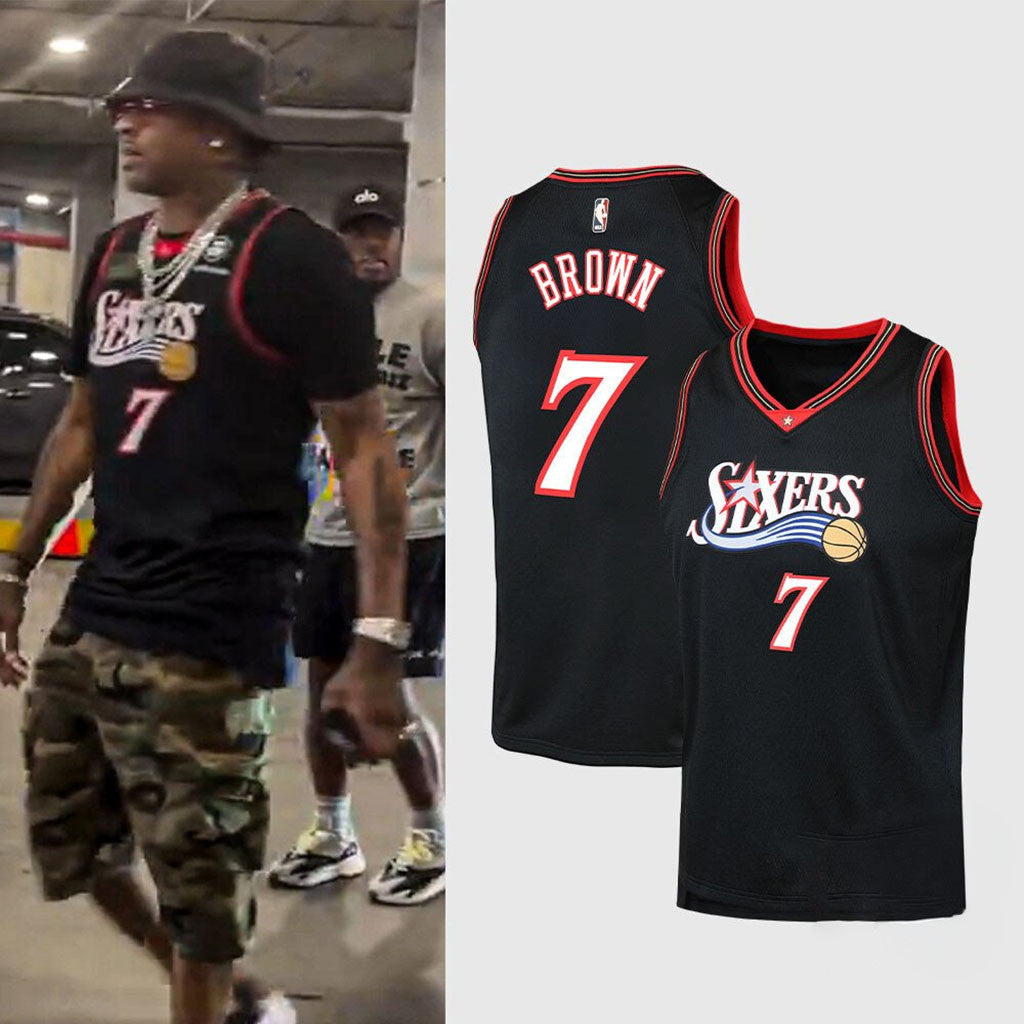 Jaylen Brown Sixers Jersey #7 Philadelphia 76ers Merch Present For Basketball Fans - Merchluma