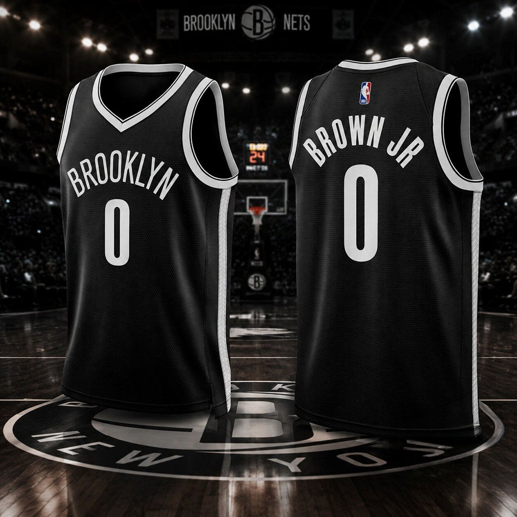 Personalized Bruce Brown Jr Brooklyn Nets Black Basketball Jersey Bruce Brown Jr Merch 2026 - Merchluma
