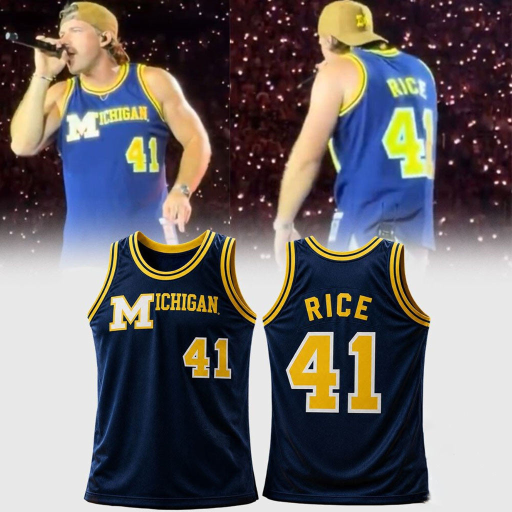 Morgan In Michigan Michigan Wolverines Maillot 1988 89 Glen Rice Jersey Morgan Wallen Merch - Merchluma
