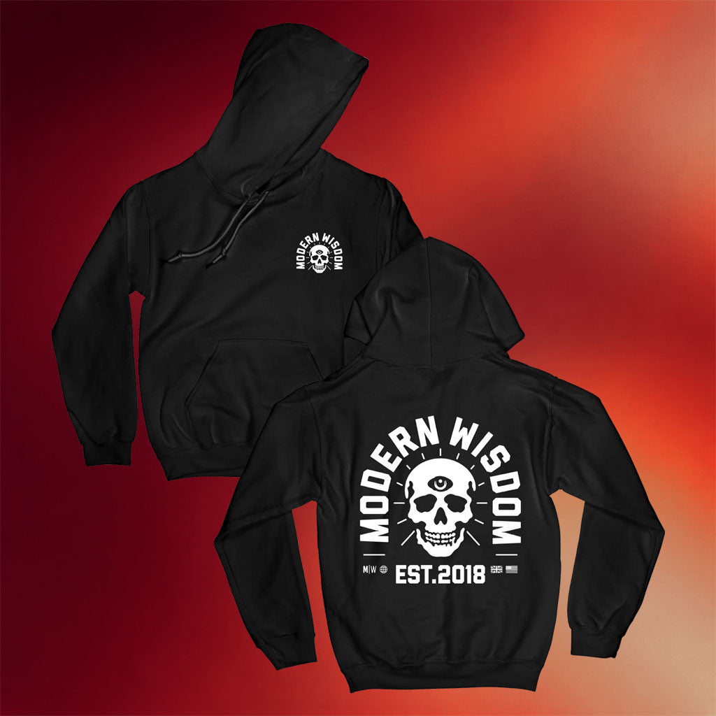 Modern Wisdom Merch 2026 Modern Wisdom Hoodie Black Present For Podcast Fans - Merchluma