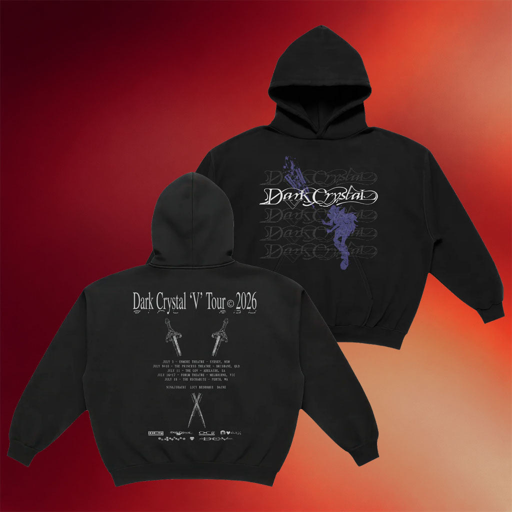 Ninajirachi Merch 2026 Dark Crystal V Tour Hoodie Best Gifts For EDM Fans - Merchluma