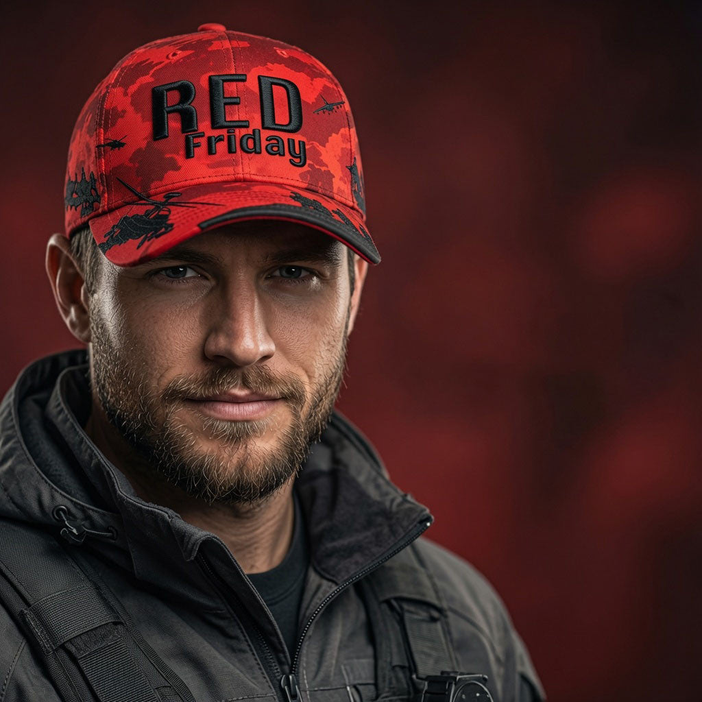 RED Friday Hat Remember Everyone Deployed Cap Veteran Merch Best Gifts For Dad - Merchluma