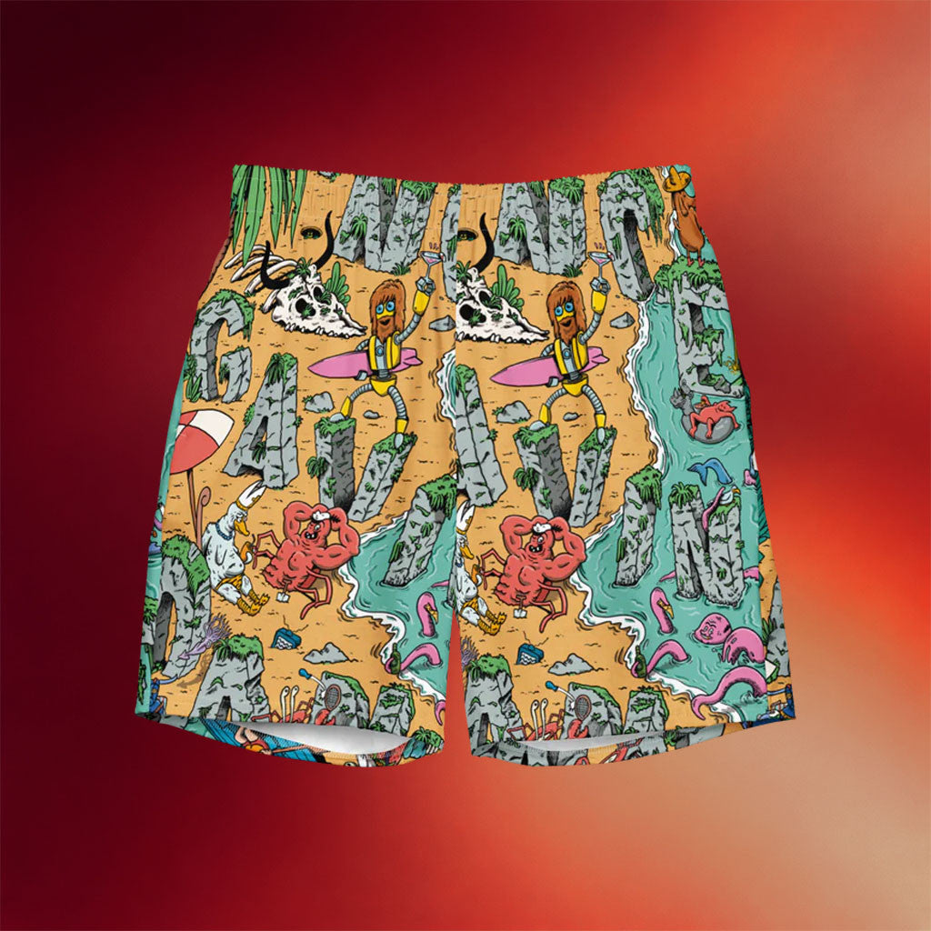Dance Gavin Dance Merch 2026 Coast Beach Swim Shorts Music Related Gifts For Guys - Merchluma