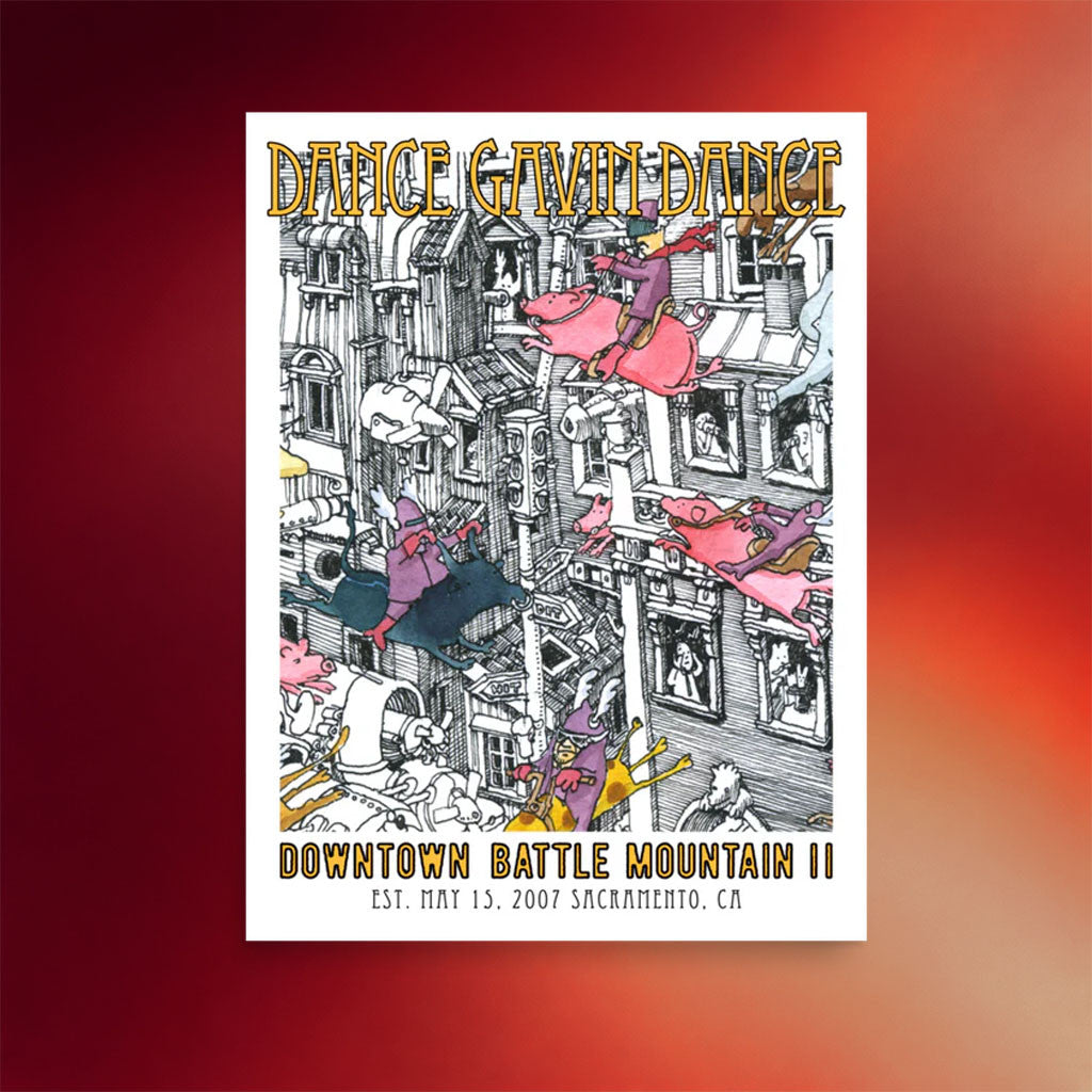 Dance Gavin Dance Merch 2026 Downtown Battle Mountain II Poster Wall Art Decor Fan Gifts - Merchluma