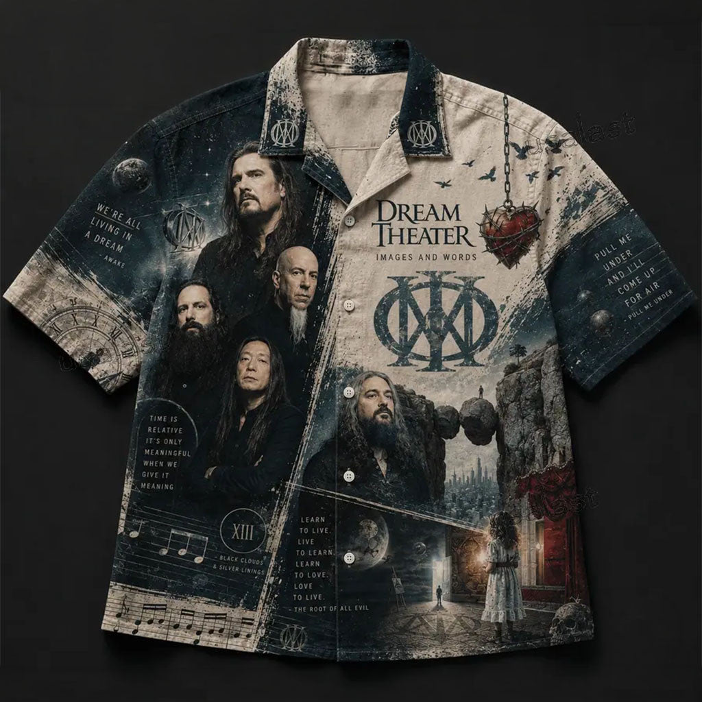 Dream Theater Images And Words Hawaiian Shirt Dream Theater Merch Presents For Music Lovers - Merchluma