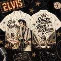 Elvis Presley Shake The Night Rock The Dream Hawaiian Shirt Elvis Presley Merch Gifts For Fan - Merchluma