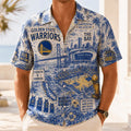 Golden State Warriors Tropical Vibes Hawaiian Shirt Warriors Merch Gifts For Basketball Fan - Merchluma