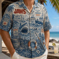 Jaws Movie Tropical Vibes Hawaiian Shirt Jaws Merch Gifts For Horror Lovers - Merchluma