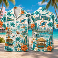Miami Dolphins Personalized Summer Hawaiian Shirt Dolphins Merch Gifts For Him - Merchluma