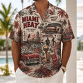 Miami Heat Tropical Vibes Hawaiian Shirt Miami Heat Merch Gifts For Basketball Fan - Merchluma