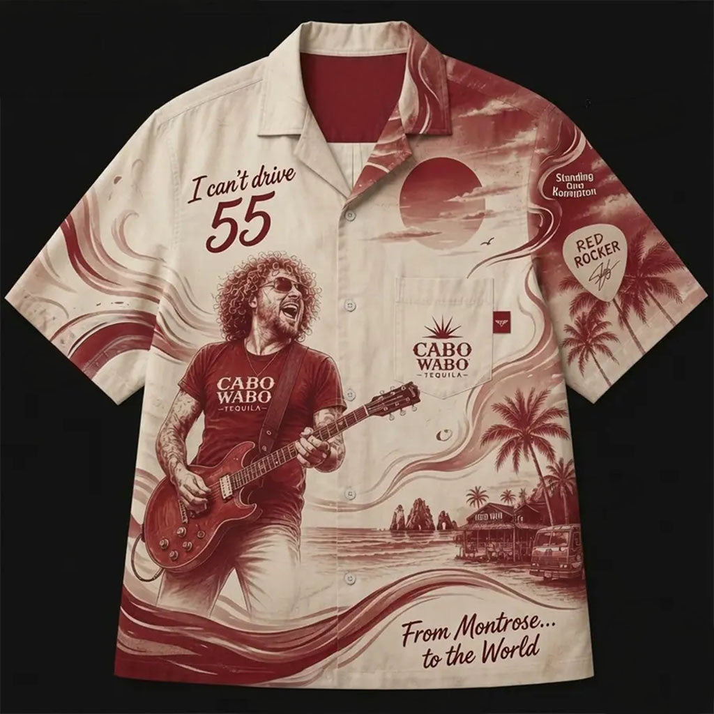 Sammy Hagar I Can't Drive 55 Hawaiian Shirt Sammy Hagar Merch Present For Husband - Merchluma