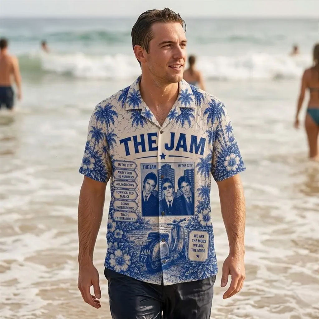 The Jam Vintage Tropical Album Hawaiian Shirt The Jam Merch Gifts For Rock Fan - Merchluma