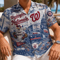 Washington Nationals Vintage Tropical Hawaiian Shirt Nationals Merch Baseball Fan Gear - Merchluma