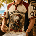 Captain Morgan X Snoopy Polo Shirt Original Spiced Rum Polos Special Gifts For Him - Merchluma