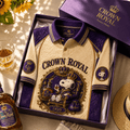 Crown Royal X Snoopy Polo Shirt Whisky Lover Apparel Gifts Ideas For Husband - Merchluma