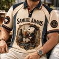 Samuel Adams X Snoopy Merch Boston Lager Polo Shirt Beer Lover Apparel Gift For Brothers - Merchluma