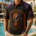 Grateful Dead Halloween Merch Dead And Gourdeous Polo Shirt Music Related Gifts For Guys - Merchluma