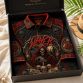 Slayer Halloween Polo Shirt Death All Slayer Band Merch Present For Music Lovers - Merchluma