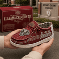 Alabama Crimson Tide Merch The University Alabama Football Shoes Red Gifts For Football Fan - Merchluma