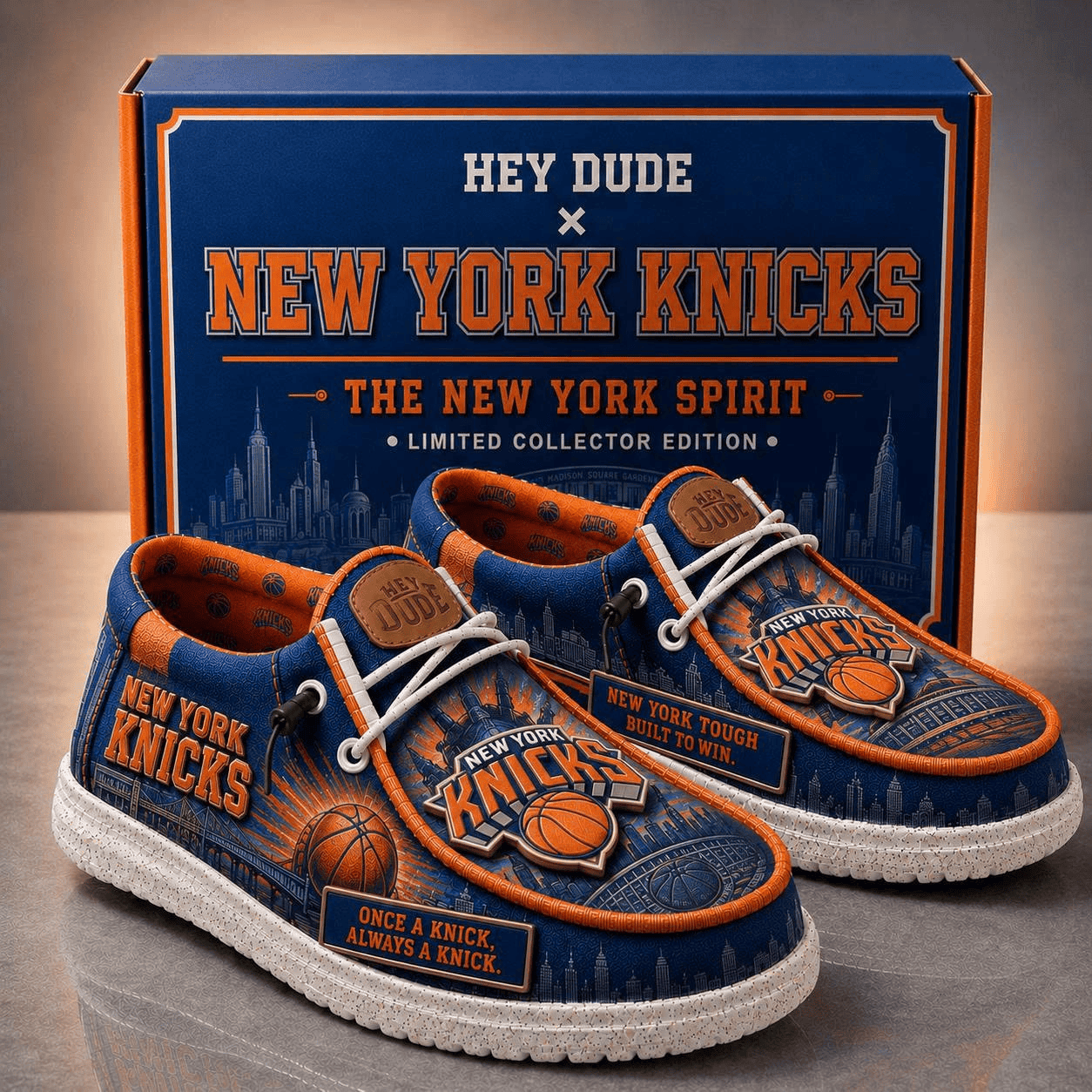 New York Knicks Merch Once A Knick Always A Knick Shoes Best Gifts For Fans - Merchluma