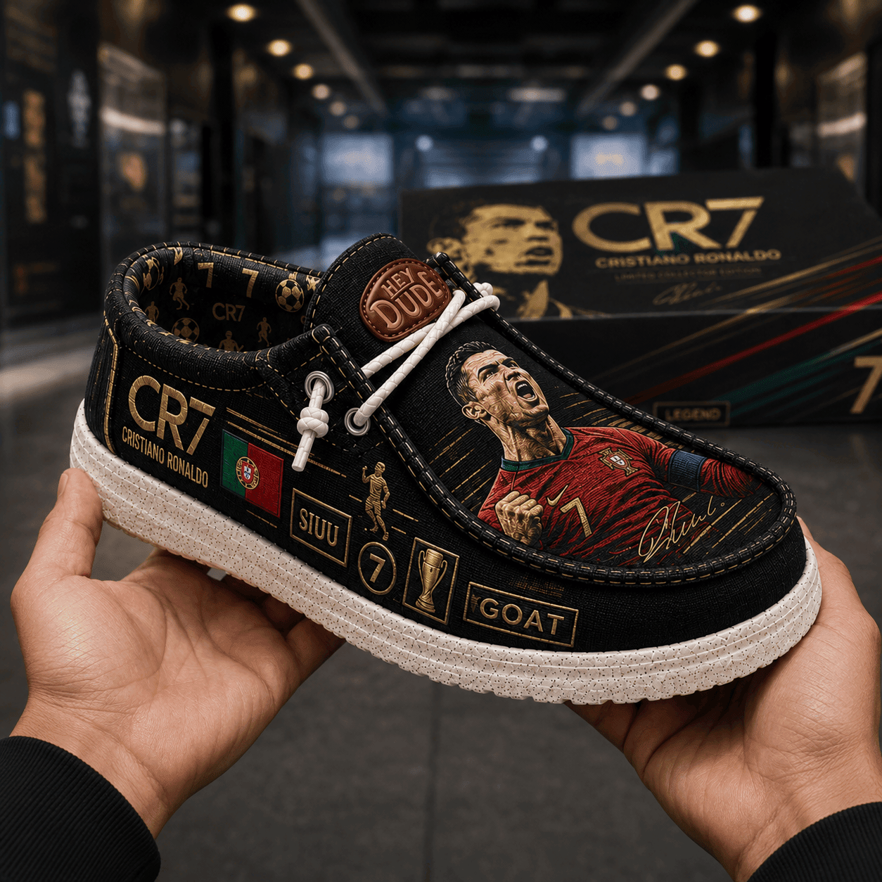 CR7 Cristiano Ronaldo Shoes CR7 Merch Best Gifts For Football Fans - Merchluma