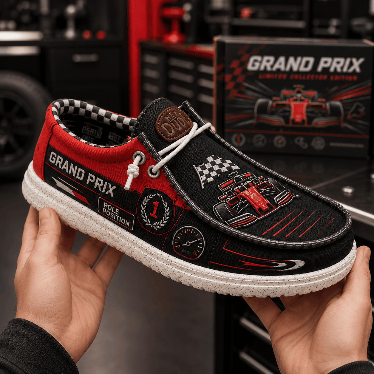 Grand Prix Pole Position Shoes Formula 1 Merch Gifts For Racing Lovers - Merchluma