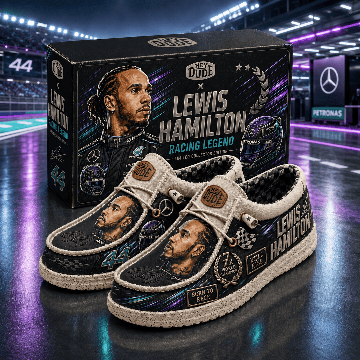 Lewis Hamilton Racing Legend Shoes Lewis Hamilton Merch Best Gift For Him - Merchluma