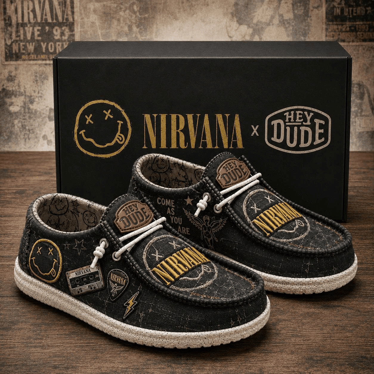 Nirvana Come As You Are Shoes Nirvana Merch Best Gifts For Music Lovers - Merchluma