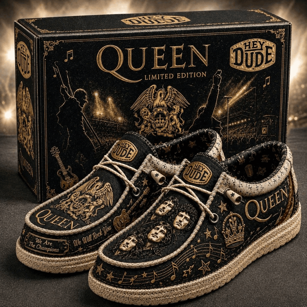 Queen We Are The Champions Shoes We Will Rock You Queen Merch Gift For Fans - Merchluma
