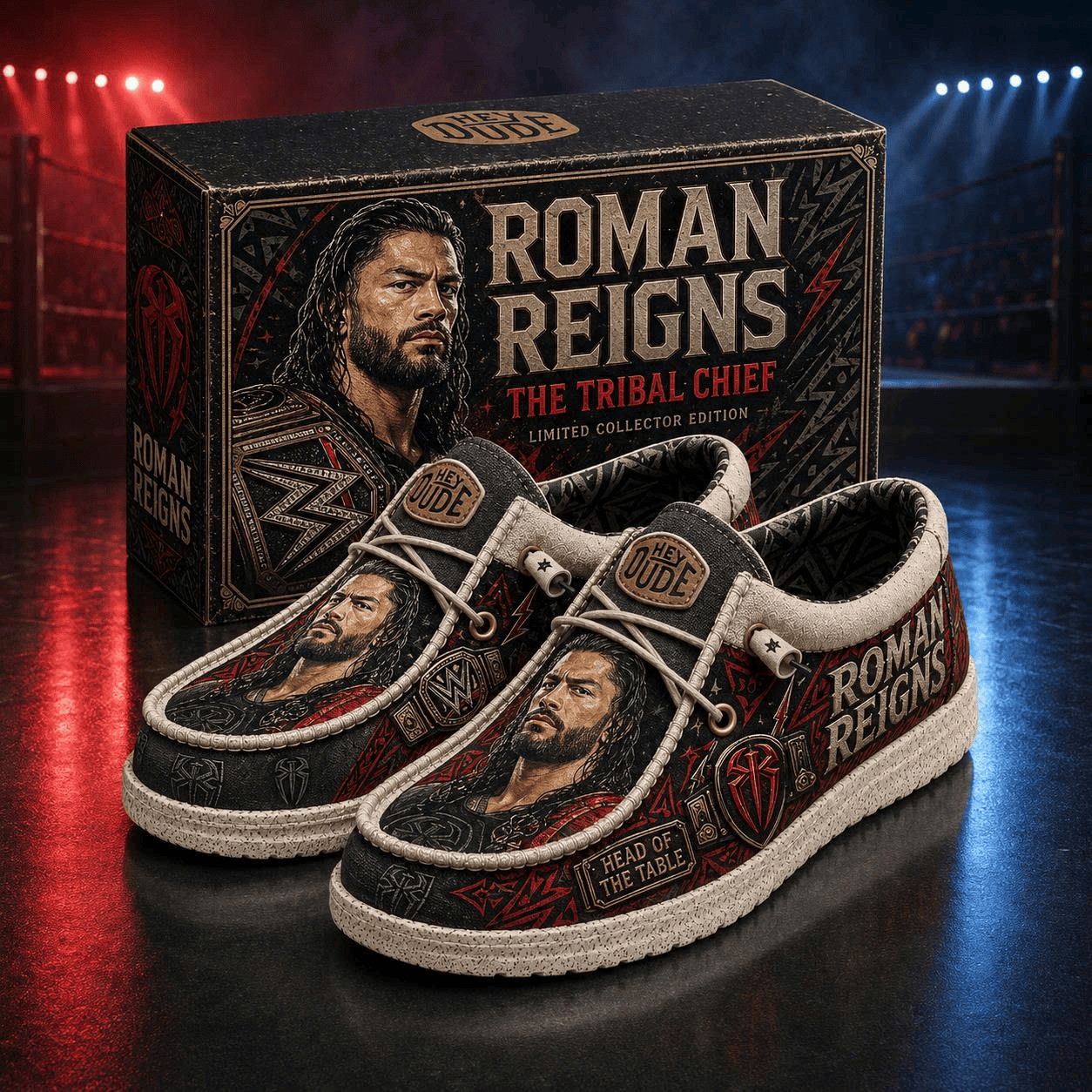 Roman Reigns The Tribal Chief Shoes Roman Reigns Merch Best Gifts For Dad - Merchluma