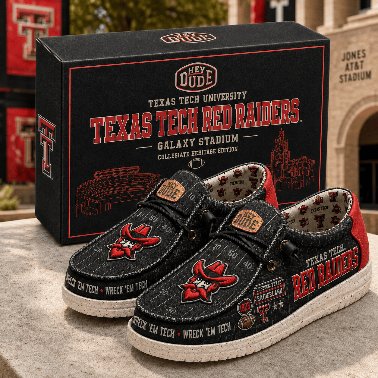 Texas Tech Red Raiders Merch Wreck Em Tech Shoes Presents For Football Fans - Merchluma