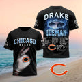 Chicago Bears Drake Iceman T-Shirt Hip Hop Shirt Chicago Bears Merch Gift For Football Fans - Merchluma