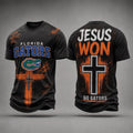Florida Gators Jesus Won T-Shirt Florida Gators Merch Faith Based Shirt Gift For Brothers - Merchluma