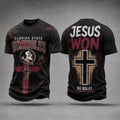 Florida State Seminoles Jesus Won T-Shirt Go Noles Shirt Seminoles Merch Present For Fans - Merchluma