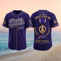 Buffalo Bills Purple Heart Day Honor The Brave Baseball Jersey Buffalo Bills Merch Veteran Gift - Merchluma
