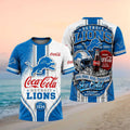 Detroit Lions Coca Cola Ice Cold Refreshing Shirt Detroit Lions Merch Gift For Football Lovers - Merchluma