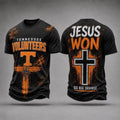 Tennessee Volunteers Jesus Won T-Shirt Go Big Orange Shirt Tennessee Volunteers Merch Gifts - Merchluma