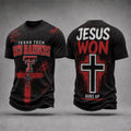 Texas Tech Red Raiders Jesus Won T-Shirt Guns Up Shirt Red Raiders Merch Gift For Fans - Merchluma
