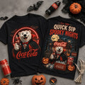 Coca Cola Quick Sip Spooky Night Halloween 2026 T-Shirt Gifts For Halloween Lovers - Merchluma