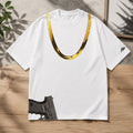 ASAP Rocky AWGE Strapped Chain T-Shirt White ASAP Rocky Merch Best Gift For Dudes - Merchluma