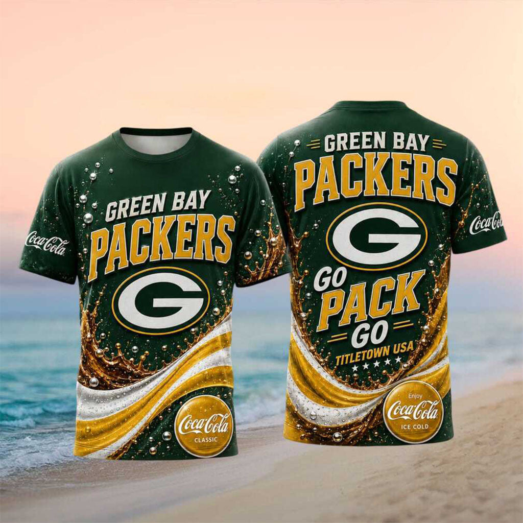 Green Bay Packers Titletown USA Soda Splash Shirt Packers Merch Gift For Football Lovers - Merchluma
