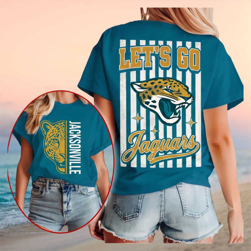 Jacksonville Jaguars Let Us Go Vintage Retro Shirt Jacksonville Jaguars Merch Football Fan Gift - Merchluma