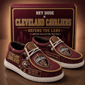 Cleveland Cavaliers Defend The Land Shoes Cavaliers Merch Gifts For Baseball Lovers - Merchluma